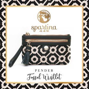 SPARTINA 449 Pender Tassel Zip Wristlet